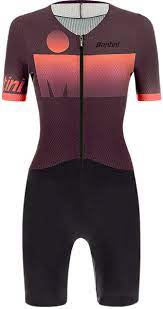 All our triathlon clothing is created specifically to fit, flatter, and perform when training and racing, so you can fully focus on being awesome. Santini Santini Ironman Audax Women S Short Sleeve Triathlon Suit City Bikes