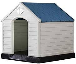 Amazon Com Senyepets Outdoor Waterproof Plastic Dog House Small To Medium Pet All Weather Dog House Puppy Shelte Plastic Dog House Dog Houses Shelter Puppies