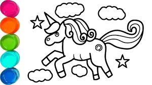 Welcome to coloringpages101.com site with free coloring pages for kids on this site. Cute Unicorn Coloring Pages Simple Coloring Pages For Kids Video For Toddler Youtube