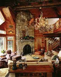 Apartment living room decorating ideas pictures. Log Cabin Interior Design 47 Cabin Decor Ideas