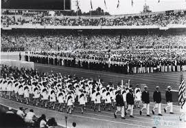 Su histórico salto en méxico'68, de 8,90 metros, sigue siendo la mejor marca en unos juegos olímpicos casi 52 años después. Desfile Americano En La Ceremonia De Apertura De Los Juegos Olimpicos De Ciudad De Mejico 1968