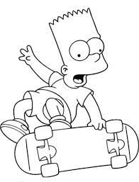 In addition to doing work with painting, you can make beautiful art by tracing it too. Simpsons Coloring Pages To Print Out Coloring Home