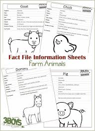 Farm Animals Fact Files 3 Boys And A Dog Shop Animal Fact File Animal Facts Farm Animals