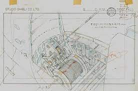 film castle in the sky layout design the mechanics of an airship production company studio ghibli director hayao miyazak スタジオジブリ ナウシカ ジブリ