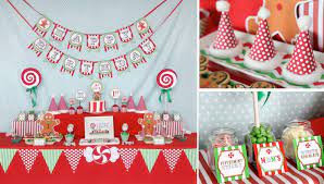 Christmas 1st birthday party ideas. Kara S Party Ideas Christmas Sweet Shop Girl Boy 1st Birthday Party Planning Ideas