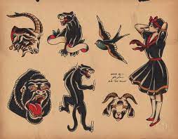 Pin By Andy Johnson On Americana Traditional Tattoo Traditional Panther Tattoo Traditional Tattoo Flash