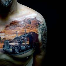 Kenworth trucks toyota trucks truckers girlfriend truck bed date hook tattoos truck tattoo tow truck driver mens trucker hat pink truck. 60 Truck Tattoos For Men Vintage And Big Rig Ink Design Ideas