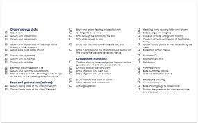 Please answer the questions to the best of your ability. Wedding Photography Checklist Pdf Download Poses Shots