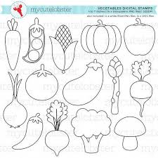 Vegetables Digital Stamps Stamps Line Art Outlines Food Etsy In 2020 Digital Stamps Clip Art Line Art