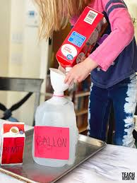 1 quart = 2 pints, 4 cups. How Many Cups In A Gallon Teaching Activity Teach Beside Me