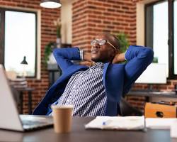 Image of person feeling secure and relaxed