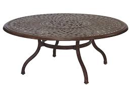 Darlee Outdoor Living Series 60 Cast Aluminum 52 Round Chat Table With Ice Bucket 201060 Q Round Patio Table Outdoor Coffee Tables Metal Dining Table