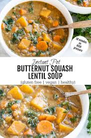 Instant Pot Butternut Squash Lentil Soup With Slow Cooker Option Savory Lotus Recipe In 2020 Squash Recipes Instant Pot Dinner Recipes Butternut Squash Recipes