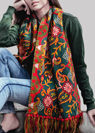 Many two tone lace trim vendors are available to provide the perfect patterns and colors for a truly unique piece of clothing. Get Two Tone Floral Embroidered Woolen Stole At 1199 Lbb Shop