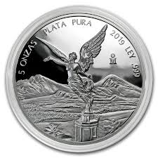 Mexican Libertad 2 Oz Proof Silver Coin Mexico 2019 Encapsulated Silver Coins Coins Libertad