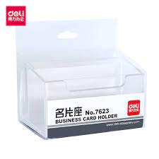 With our design center, it's easy to plastic business cards | custom plastic card printing. Deli 7623 Large Capacity Card Seat Plastic Business Card Holders Desk Plastic Id Holder Business Card Display Office Accessories Card Holder Note Holder Aliexpress