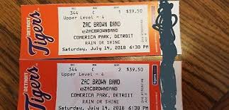 2 Tickets Zac Brown Band 9 13 18 Pnc Music Pavilion