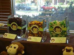Food For Monkey Baby Shower Or Birthday Party Holiday Baby Shower Baby Shower Monkey Theme Monkey Baby Shower