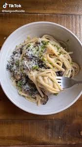 Easy Creamy Mushroom Pasta Recipe Food Tiktok Video Healthy Drinks Recipes Easy Mushroom Recipes Tasty Pasta