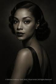 African american woman in 1950s style outfit