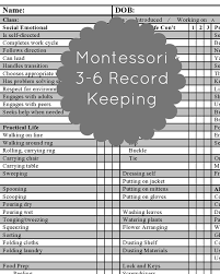 montessori record keeping this practical life