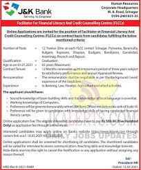 Maybe you would like to learn more about one of these? Jk Bank Jobs Recruitment 2021 Facilitator Posts Jkalerts