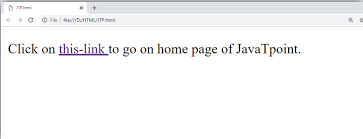 You will assign it an anchor name. Html Anchor Javatpoint