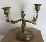Bougeoirs Résine Antique Lot De 2 Bougeoirs Vintage Inweder Forme Lotus -  Résine Bronze Noir - Pour Bougies Coniques 2,2cm - Décoration Intérieur ...