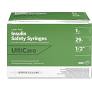 100u Safety Insulin Syringes from www.healthwarehouse.com