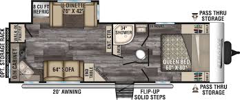 2019 Venture Rv Stratus Sr261vrk Travel Trailer Floorplan Travel Trailer Floor Plans Lightweight Travel Trailers Lite Travel Trailers