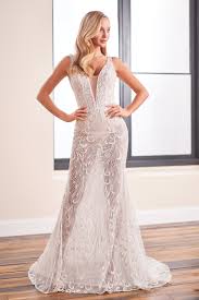 This strapless, lace wedding dress is the perfect gown for the bride aiming for a more causal look on her wedding day. Beach Casual Wedding Dresses Enchanting By Mon Cheri