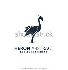 Abstract Heron Illustration Vector Template Suitable Stock Vector Royalty Free 1587358615