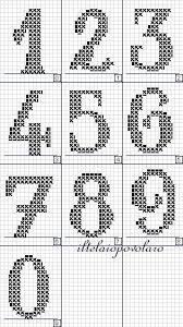 Kids can use graph paper to design their own patterns or they can check out one of the free beginner cross stitch patterns on my website. Cross Stitch Pattern For Numerals By Karla Cross Stitch Fonts Cross Stitch Numbers Cross Stitch Alphabet
