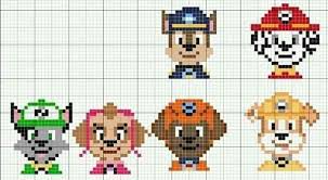 Essa atividade é ideal para o desenvolvimento da atenção, da memória e da coordenação motora. 120 Idees De Pat Patrouille Pat Patrouille Patrouille Point De Croix