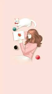  Pin Oleh Sumeya Di Ilustracion Gadis Kartun Lucu Gadis Animasi Seni Kucing