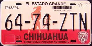 Chihuahua Mexico Placas Autos Placas Antiguas Matriculas
