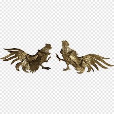 Dos gallos sobre fondo blanco. Gallo Gallo Pelea De Laton Bronce Gallo Animales Pollo Png Pngegg