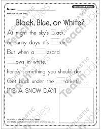 Watch your phonemic enterprise ambitiously expand with our printable consonant blends worksheets for kindergarten, grade 1, and grade 2! Black Blue Or White Consonant Blends Bl Phonics Poetry Page Printable Skills Sheets