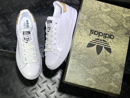 Adidas Originals Stan Smith Leather Snake Skin White Gold Aq4860 Ayakkabilar Aksesuarlar Giyim