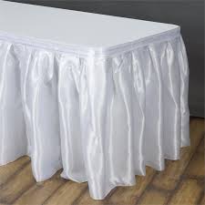 Pin By Joann On Mariposas In 2020 Table Skirt Table Cloth White Satin