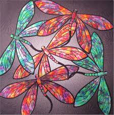 Dance Of The Dragonflies Pdf Quilt Pattern Applique Quilt Dragonfly Joann Hoffman Dragonfly Wall Art Applique Quilts Aplique Quilts