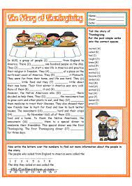 The Story Of Thanksgiving Thanksgiving Reading Comprehension Thanksgiving Stories Thanksgiving Readings
