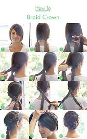 If your hair is clean, just add some dry shampoo for more grit and texture. Braid Crown Tutorial For Long Hair Popular Haircuts Braided Crown Hairstyles Hair Styles Long Hair Styles