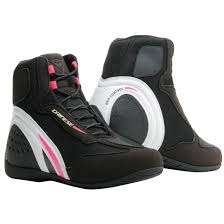 Dainese Motorshoe D1 Air Lady Black White Fucsia Boots