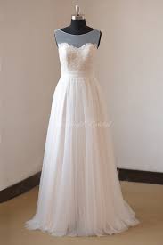 Romantic Ivory Pale Blush Lining A Line Lace Tulle Wedding Etsy Wedding Dress Tulle Lace Wedding Dresses Blush Wedding Dress Lace