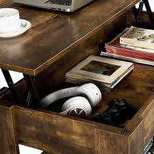 They are a great innovation that allows us to create more storage. Buy Yaheetech Rustic Lift Top Coffee Table W Hidden Compartment Storage Space Lift Tabletop For Living Room Furniture Rustic Brown Online In Vietnam B07zfnn72z