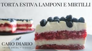 La crostata ai lamponi è un dessert fresco e goloso, ideale come fine pasto con la base di pasta frolla, una crema di mascarpone e lamponi frullati. Torta Senza Cottura Ne Gelatina Lamponi E Mirtilli Il Ricettario 18 Youtube