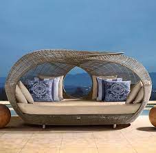 Makeover a porch swing or outdoor furniture with paint. Spartan Daybed From Restoration Hardware Modern And Sculptural Our Award Wi Restoration Hardware Outdoor Furniture Restoration Hardware Outdoor Outdoor Beds