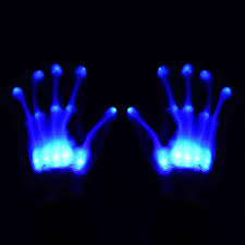 Light Up Led Skeleton Hand Gloves Shop Our Glow In The Dark Accessories Glowcity Glowcity Llc