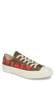Comme Des Garcons Play X Converse Chuck Taylor 1970s Hi Beige Women S Comme Des Garcons Play X Converse Chuck Taylor Low Top Sneaker Size 11 M Beige Converse Chuck Taylor Chuck Taylors Converse